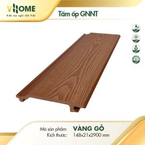 Tấm ốp gỗ nhựa ngoài trời gốc PE màu vàng gỗ