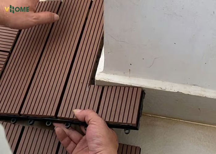 Thi công vỉ gỗ nhựa ngoài trời