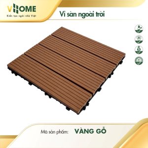 Vỉ sàn ngoài trời màu vàng gỗ