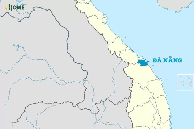 Địa lý của Đà Nẵng trên bản đồ