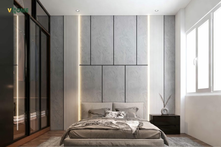 Tấm than tre vân bê tông màu sáng