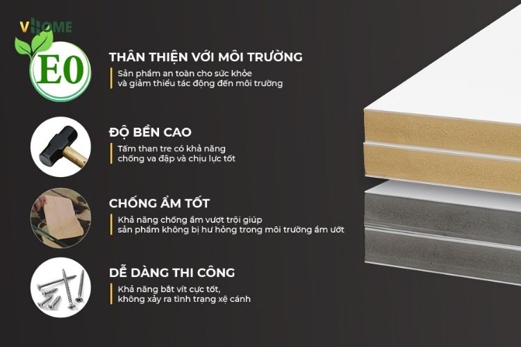 Đặc tính vượt trội của tấm than tre 17mm
