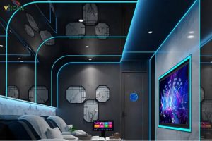 Tấm than tre đen bóng ốp tường quán karaoke