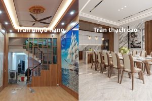 Nên làm trần thạch cao hay trần nhựa nano