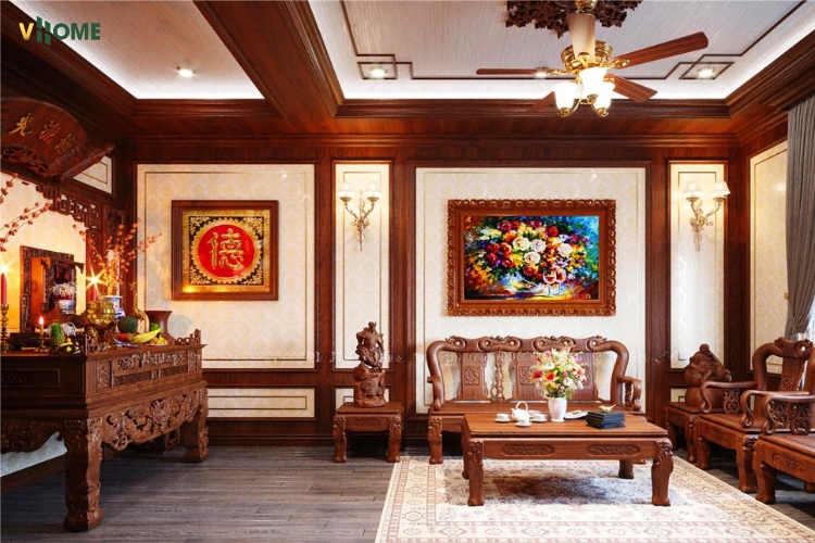 Mẫu tấm nhựa ốp tường phòng thờ