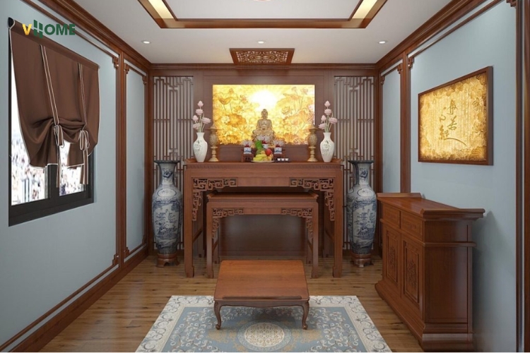 Mẫu tấm nhựa ốp tường phòng thờ