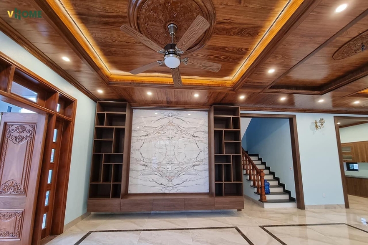 mẫu trần nhựa giả gỗ đẹp