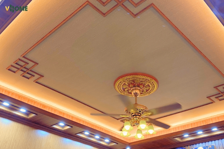 Trần nhựa nano giật 1 cấp Trần nhựa nano giật 1 cấp