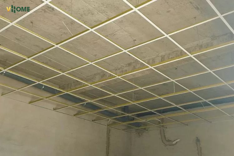 Khung xương trần nhựa nano chất liệu thạch cao