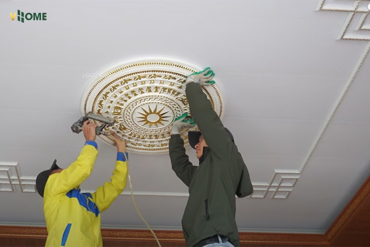 Quy trình thi công mâm trần nhựa trên trần nano Quy trình thi công mâm trần nhựa trên trần nano