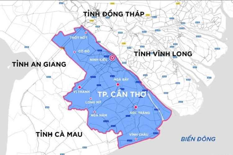 Vị trí địa lý của Cần Thơ phù hợp sử dụng tấm nhựa ốp tường