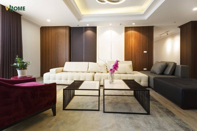 Tấm nhựa ốp tường phòng khách đẹp