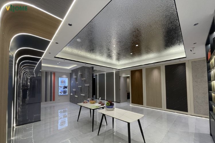 Tấm than tre ốp trần đẹp sang, cảm giác “dịu” không gian