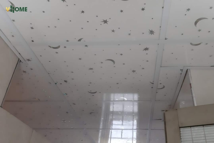 Tấm trần thả nhựa hoa văn