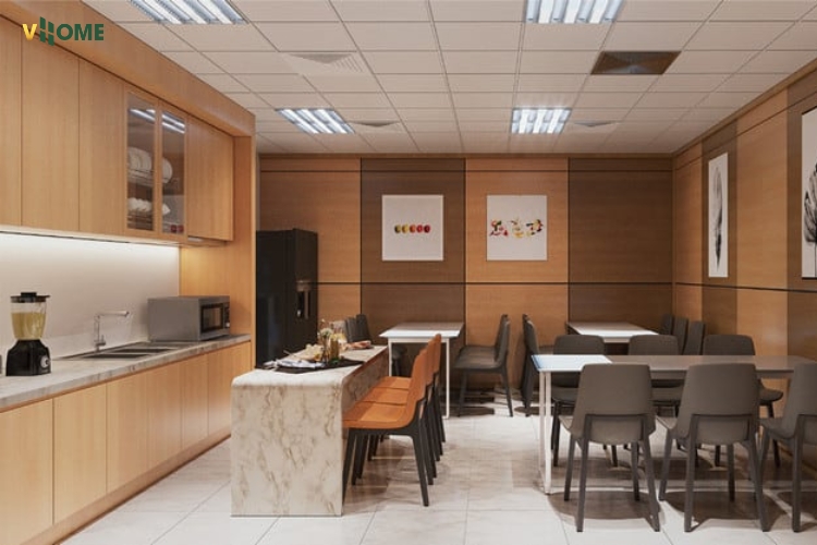 Trần nhựa phù hợp khi trà nước tại văn phòng