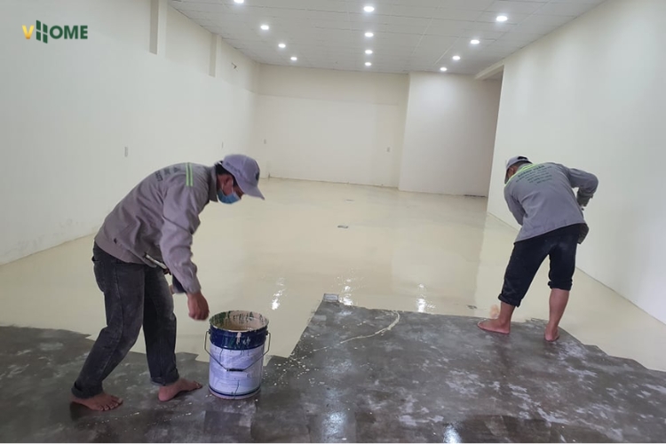 Xử lý mặt nền trước khi thi công