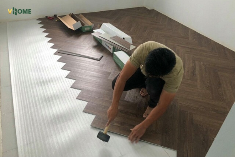 Hướng lát sàn ảnh hưởng thẩm mỹ không gian