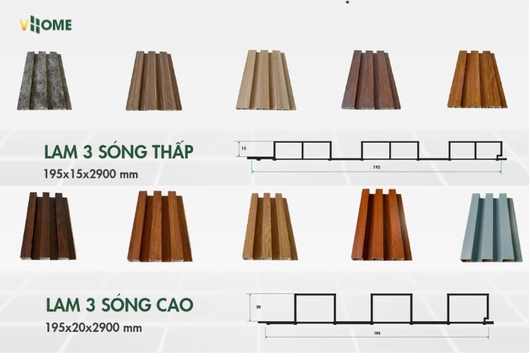 Tham khảo các mẫu lam 3 sóng tại Vhome Group