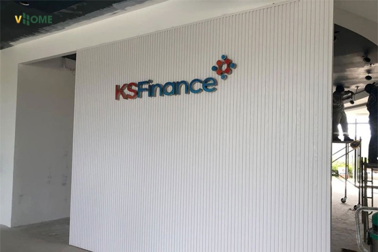 Sảnh dùng lam sóng màu trắng ốp vách Sảnh dùng lam sóng màu trắng ốp vách