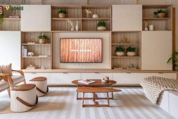 Mẫu nhựa lam sóng phòng khách đẹp - ấn tượng Mẫu lam sóng phòng khách ấn tượng tạo điểm nhấn