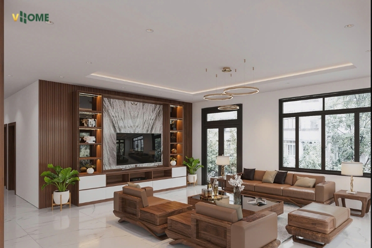 Mẫu lam sóng phòng khách ấn tượng tạo điểm nhấn Mẫu lam sóng phòng khách ấn tượng tạo điểm nhấn