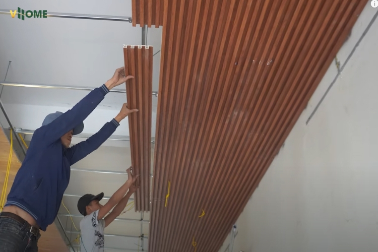 Những điều cần lưu ý khi thi công trần lam sóng Những điều cần lưu ý khi thi công trần lam sóng