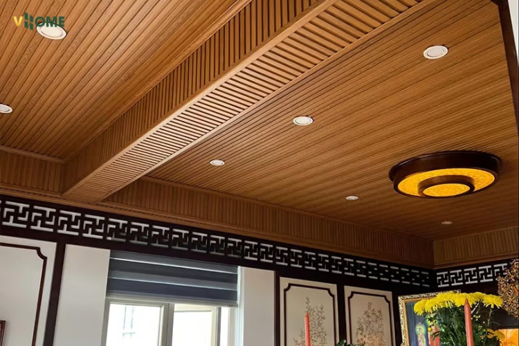 Đặc điểm của trần nhựa lam sóng giả gỗ Đặc điểm của trần nhựa lam sóng giả gỗ